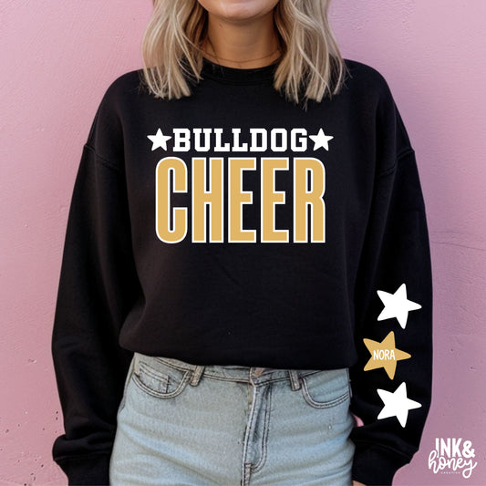 bulldog cheer star tee