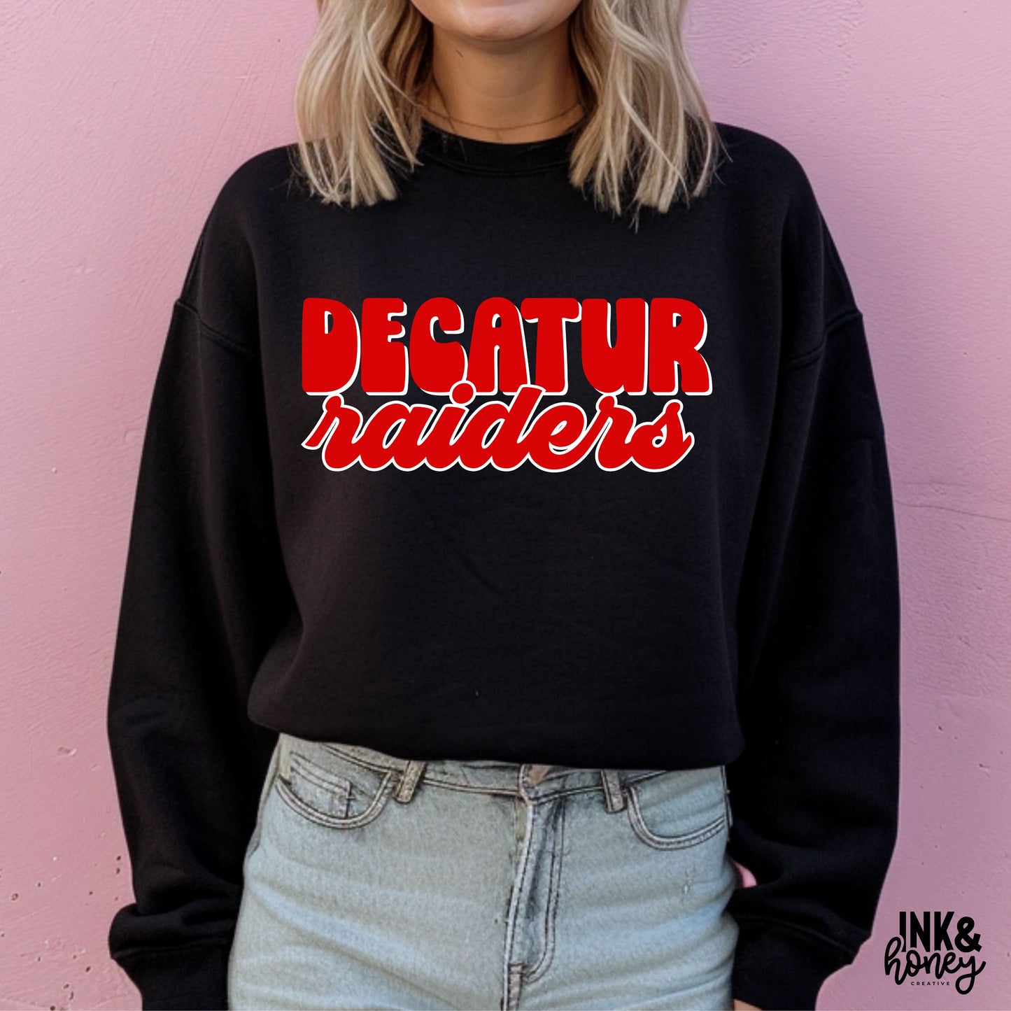 decaur raiders retro tee