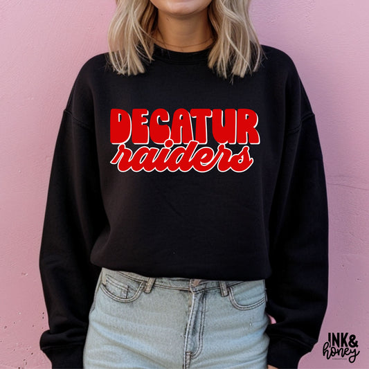 decaur raiders retro tee