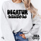 decaur raiders retro tee