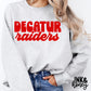 decaur raiders retro tee