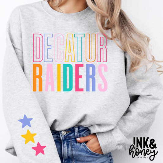 decatur neon stars tee