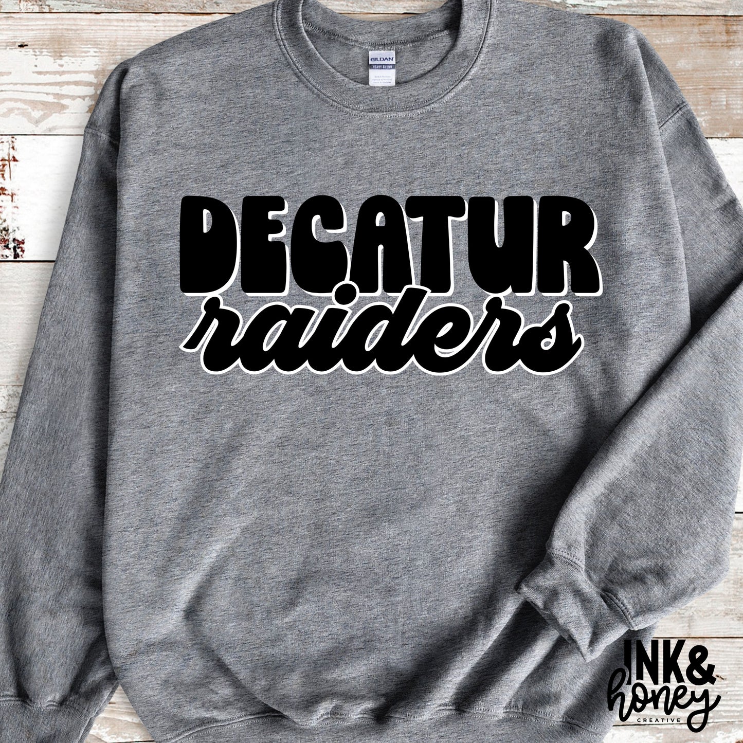 decaur raiders retro tee