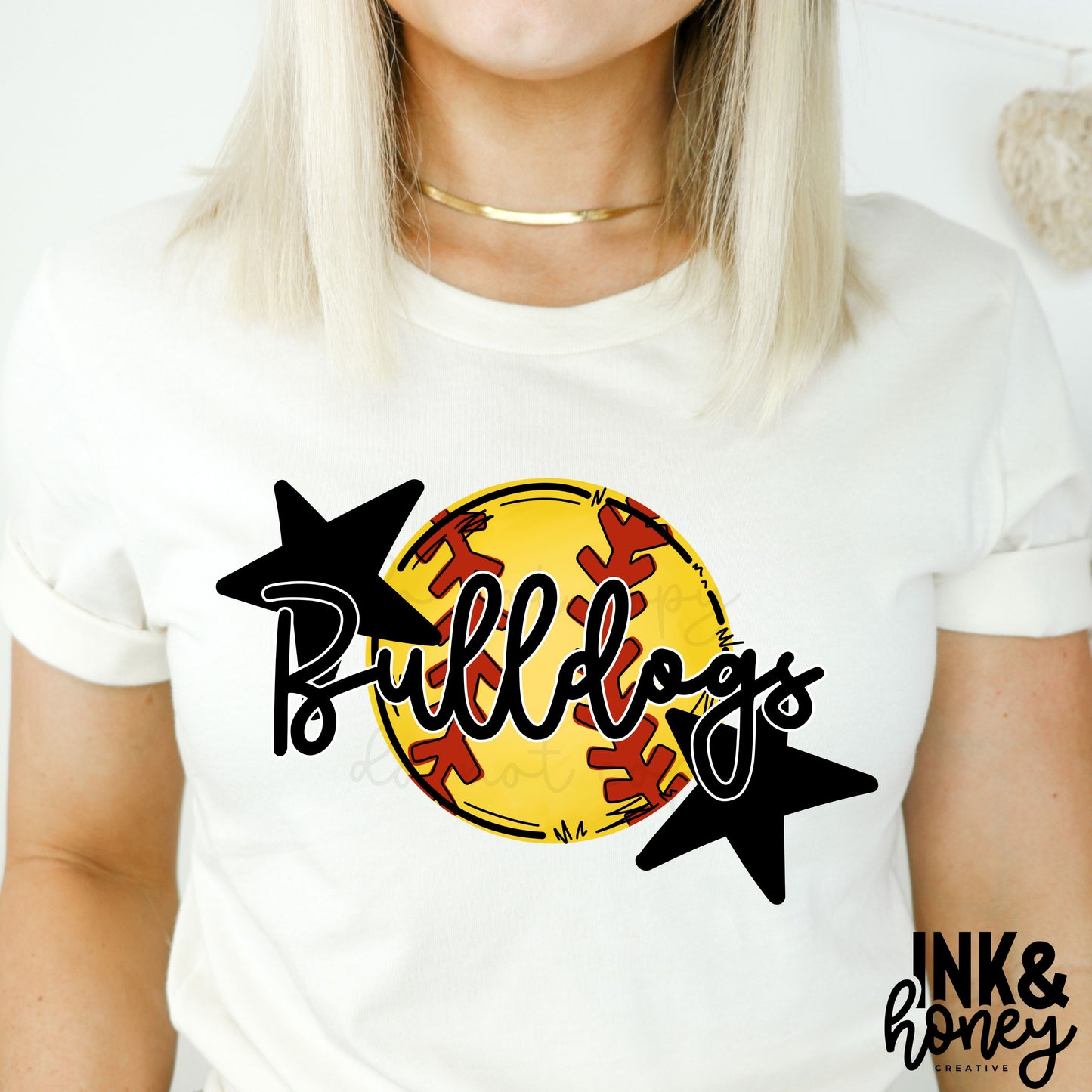 star softball tee (can customize team)