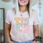 boho letter tigers tee