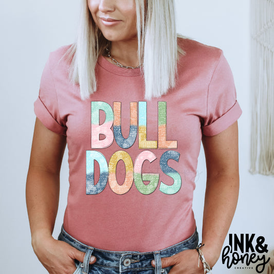 bulldog colorblock tee