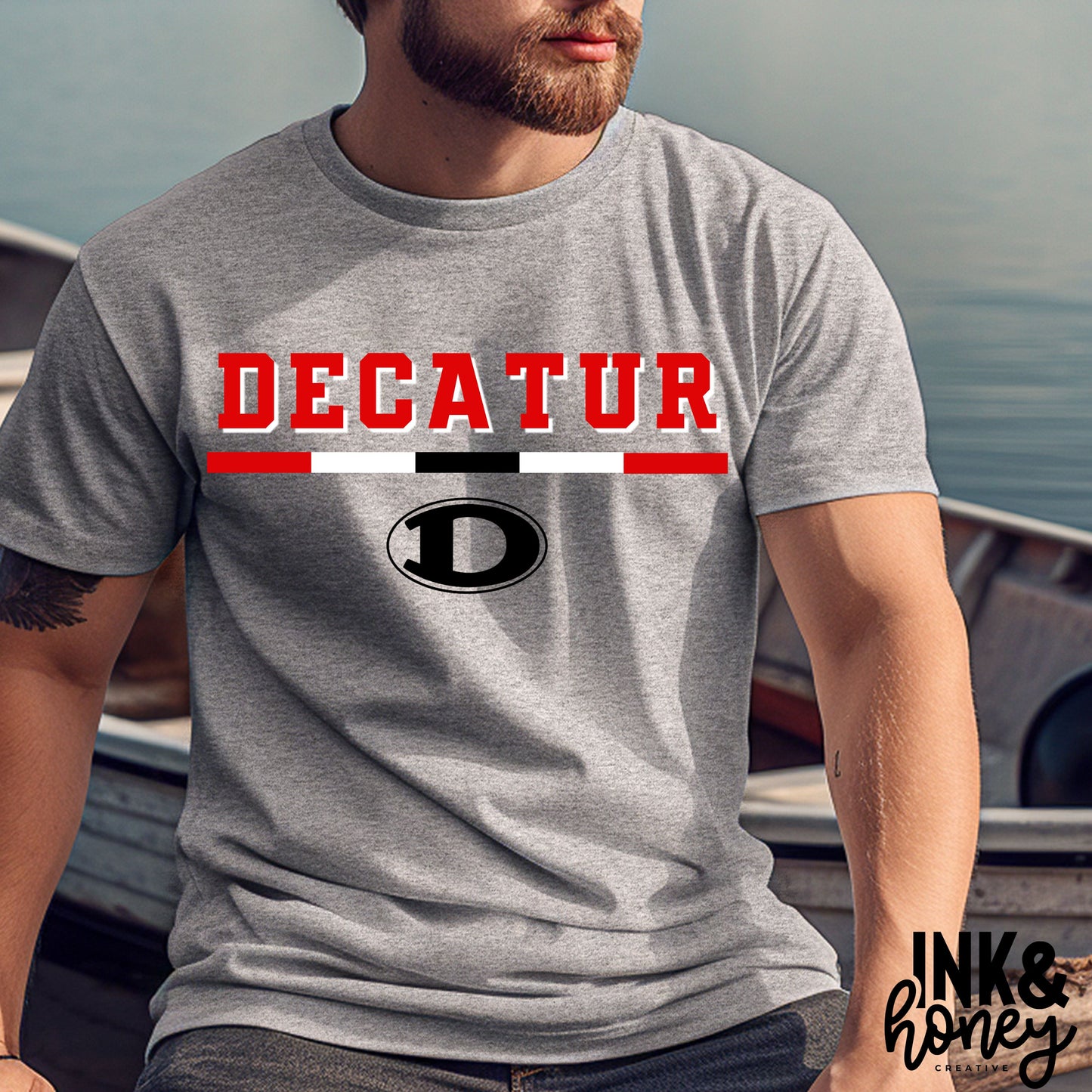 decatur color stripe tee