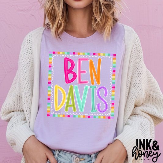 ben davis color block tee