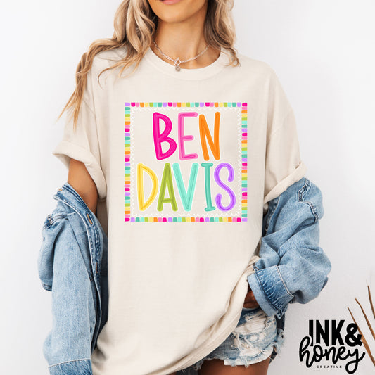 ben davis color block tee