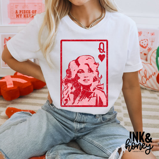 queen of hearts tee