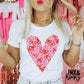 bows + heart vday tee