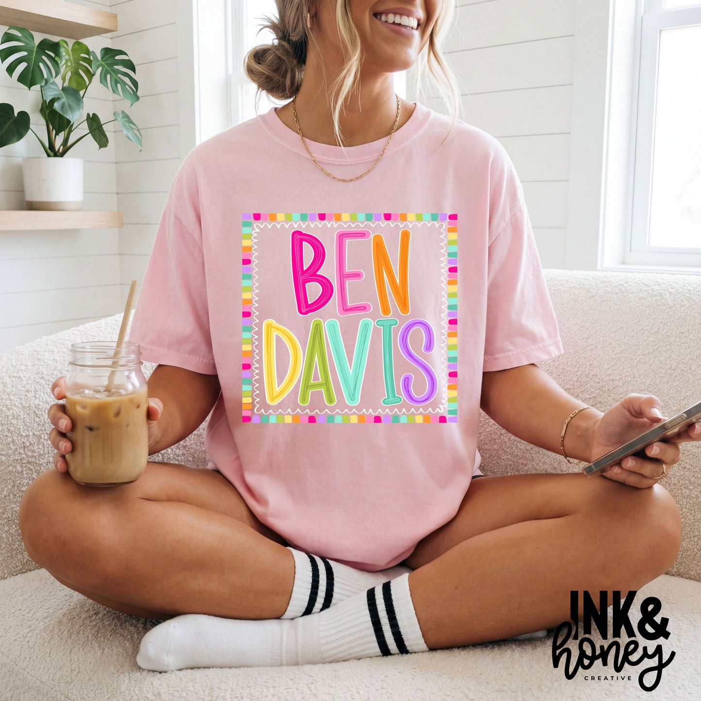 ben davis color block tee