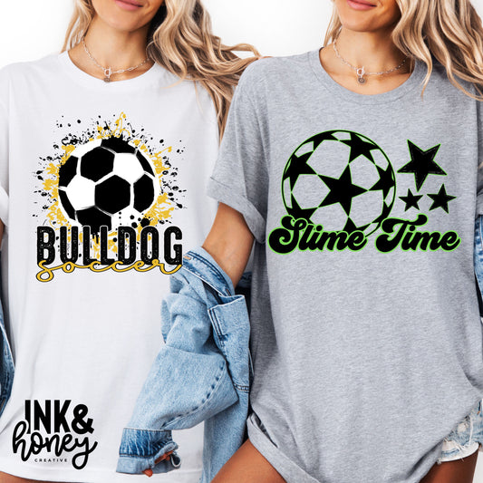 soccer splatter tee