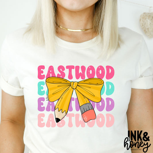 eastwood pencil bow tee
