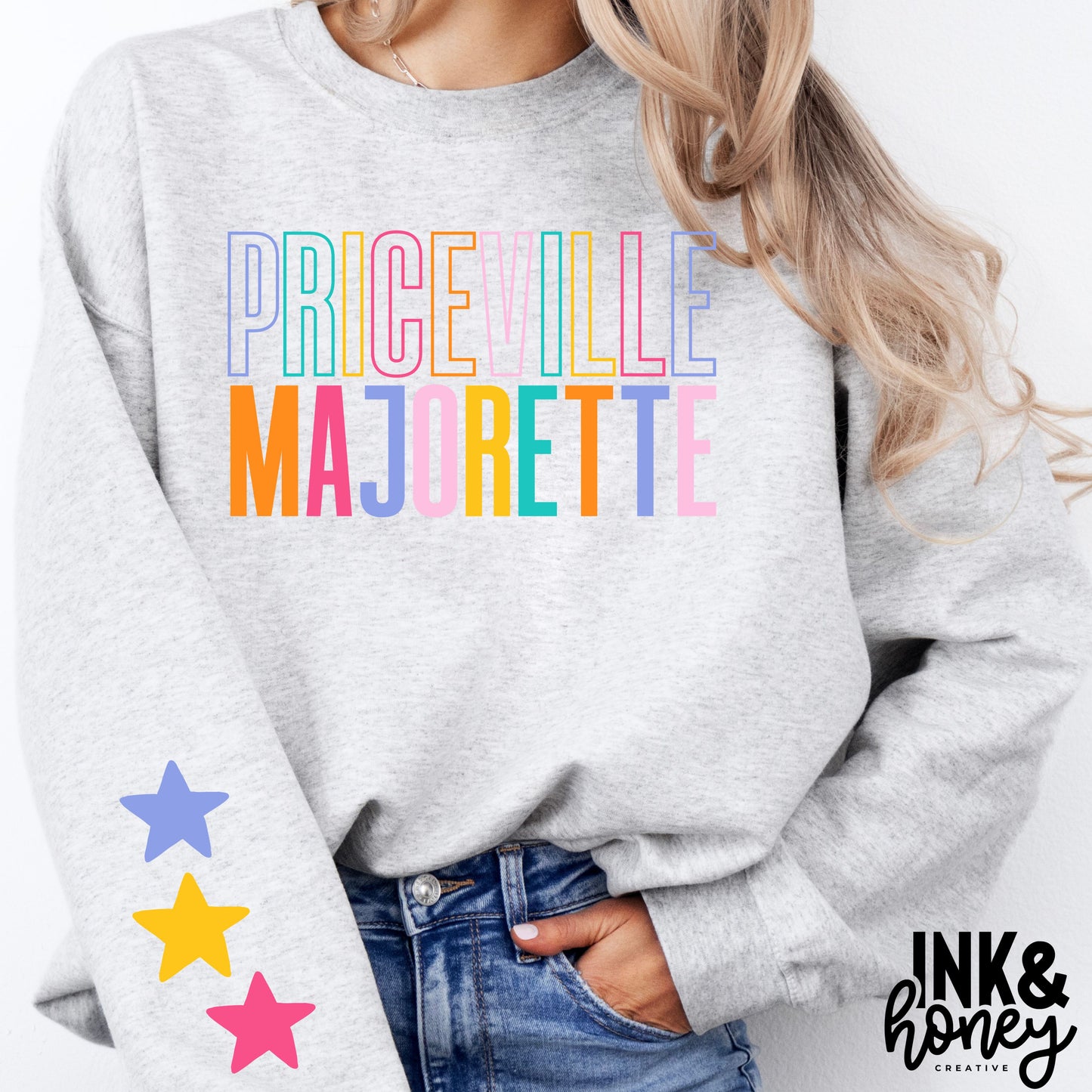 majorette neon stars tee