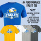 north alabama eagles logo tee