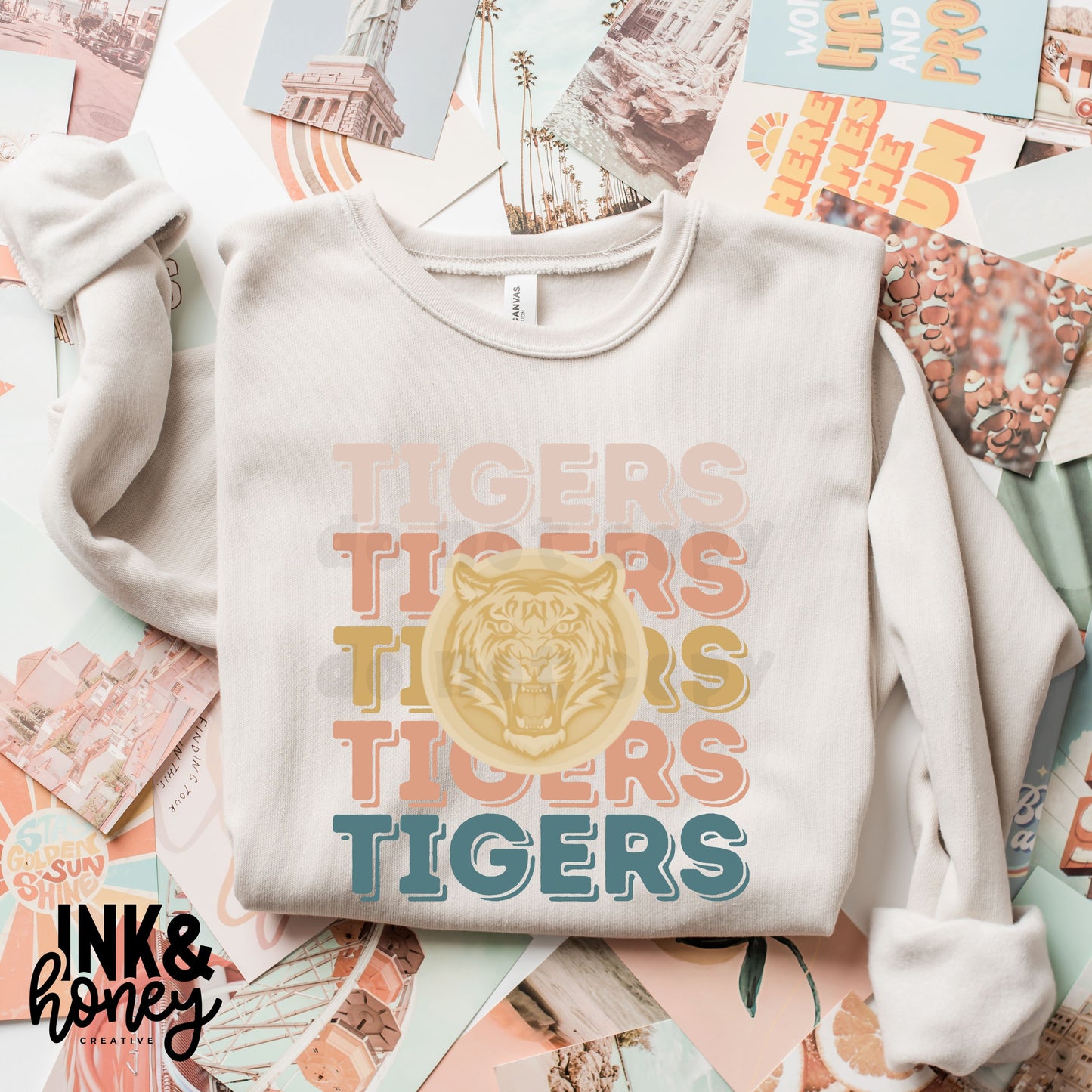 tigers boho stack tee