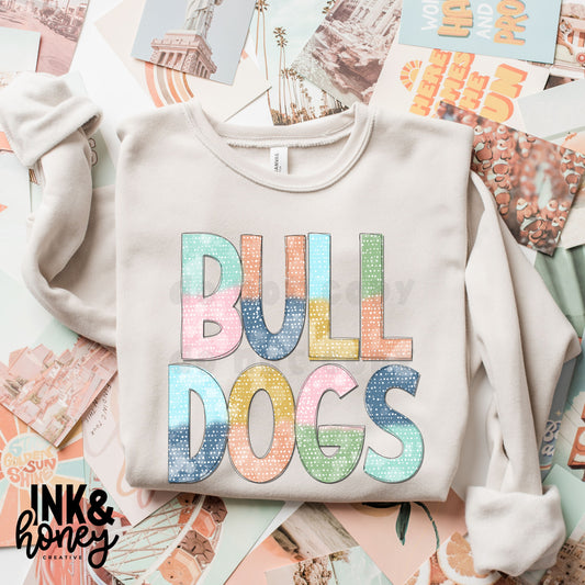 bulldog colorblock tee