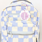 scallop monogram tag
