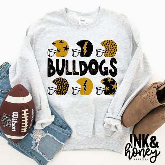 bulldog helmet tee