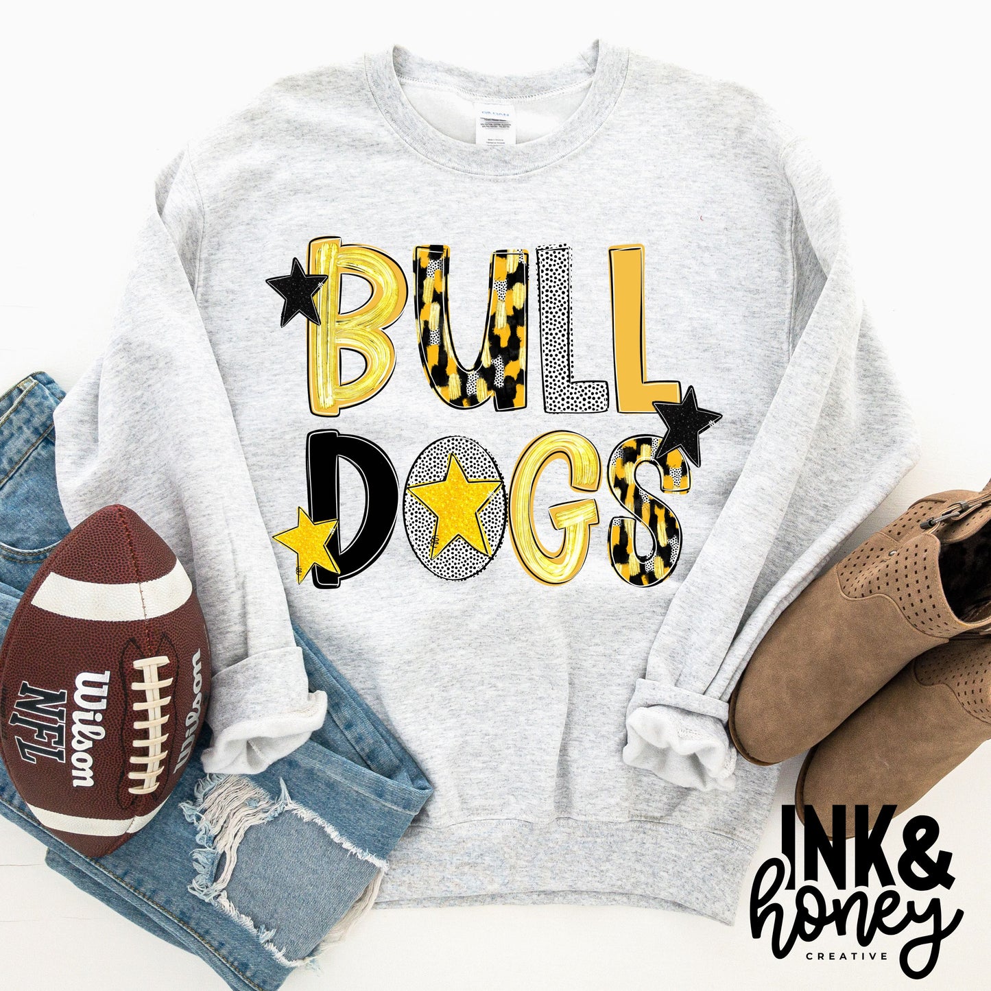 bulldogs star tee