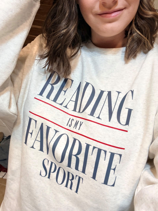 reading is my favorite sport tee